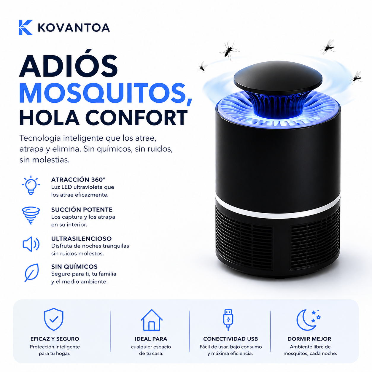 🦟 Lámpara Antimosquitos Inteligente