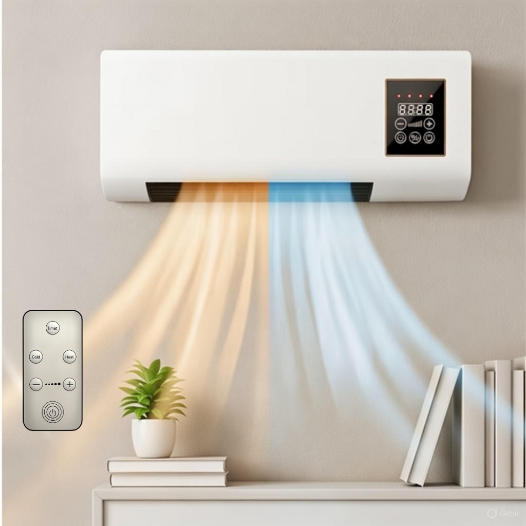 ❄️🔥 Calefactor y Ventilador de Pared 1800W